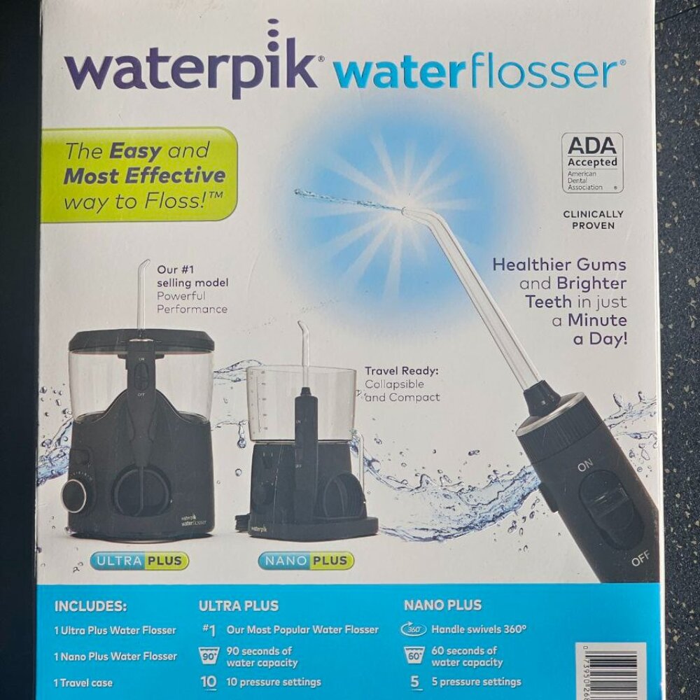 Waterpik Ultra Plus & Nano Plus Water Flosser Combo pack